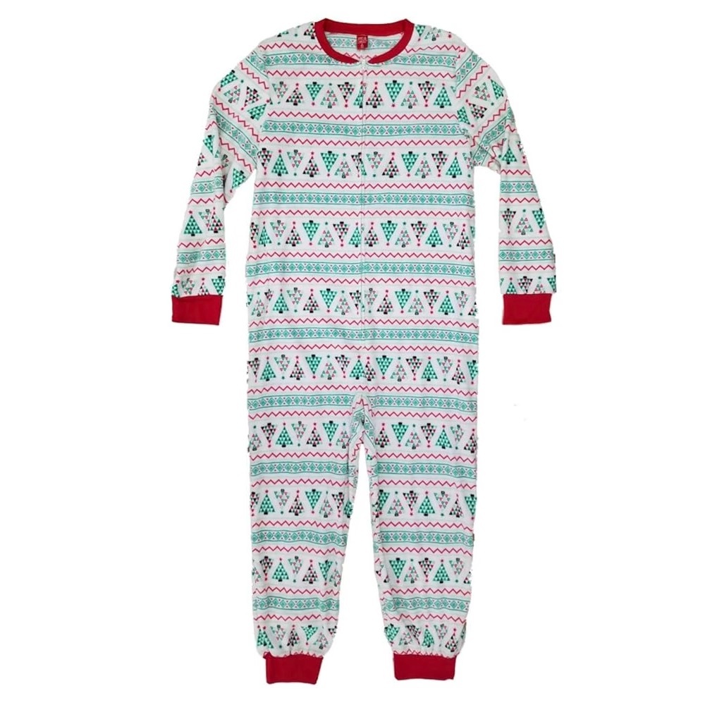 Jammies For Your Families Fleece Christmas Themed Onesie Size M